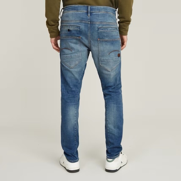 G-STAR 9 Pocket D-Staq Medium Blue Jeans - Picture 2 of 8